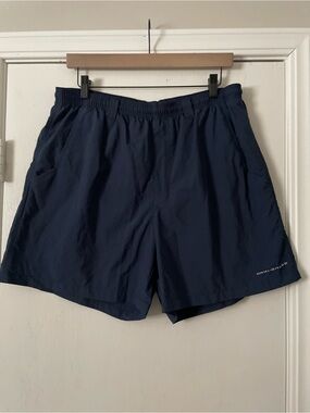Columbia Lightweight Mesh-Lined Navy Swim/Active Shorts